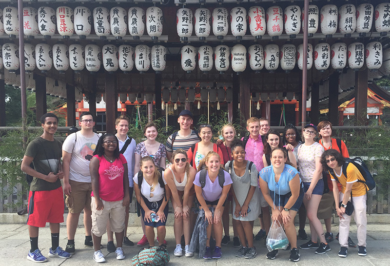 Group on MSU students in Japan